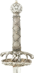 A RARE SILVER HILTED NORTH ITALIAN TRANSITIONAL RAPIER C.1655-60. - Fagan Arms