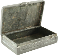 PEWTER SNUFF BOX, COLONIAL TO NAPOLEONIC WARS PERIOD - Fagan Arms