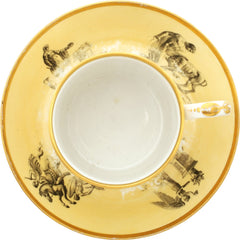 WORCESTER PORCELAIN COFFEE CUP AND SAUCER C.1810 - Fagan Arms