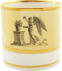 WORCESTER PORCELAIN COFFEE CUP AND SAUCER C.1810 - Fagan Arms