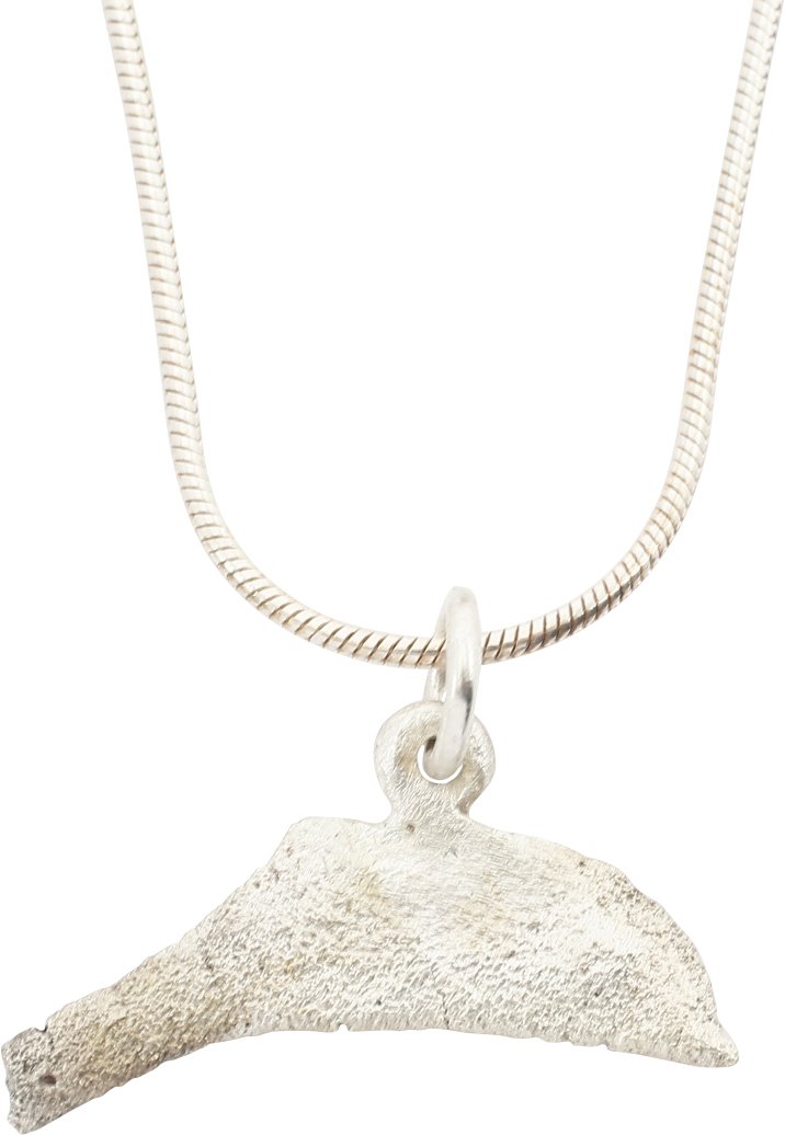 GREEK/UKRAINE BRONZE DOLPHIN "COIN" PENDANT, 5TH4TH CENTURY BC Fagan