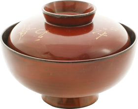 JAPANESE LACQUERED BOWL, OWAN. Meiji period
