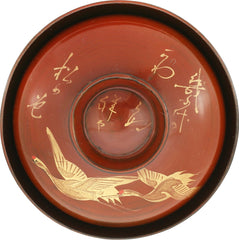 JAPANESE LACQUERED BOWL, OWAN. Meiji period - Fagan Arms