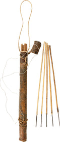 AFRICAN PYGMY ARROWS AND QUIVER