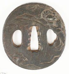 JAPANESE SWORD GUARD TSUBA. Meiji Period - Fagan Arms