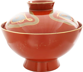 JAPANESE LACQUER BOWL AND COVER