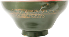 JAPANESE LACQUERED BOWL WITH COVER. - Fagan Arms