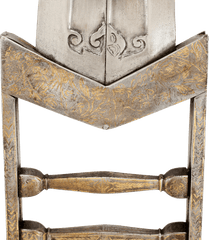 GOLD INLAID MUGHAL INDOPERSIAN SCISSORS KATAR WITH DOCUMENT - Fagan Arms