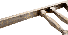 GOLD INLAID MUGHAL INDOPERSIAN SCISSORS KATAR WITH DOCUMENT - Fagan Arms