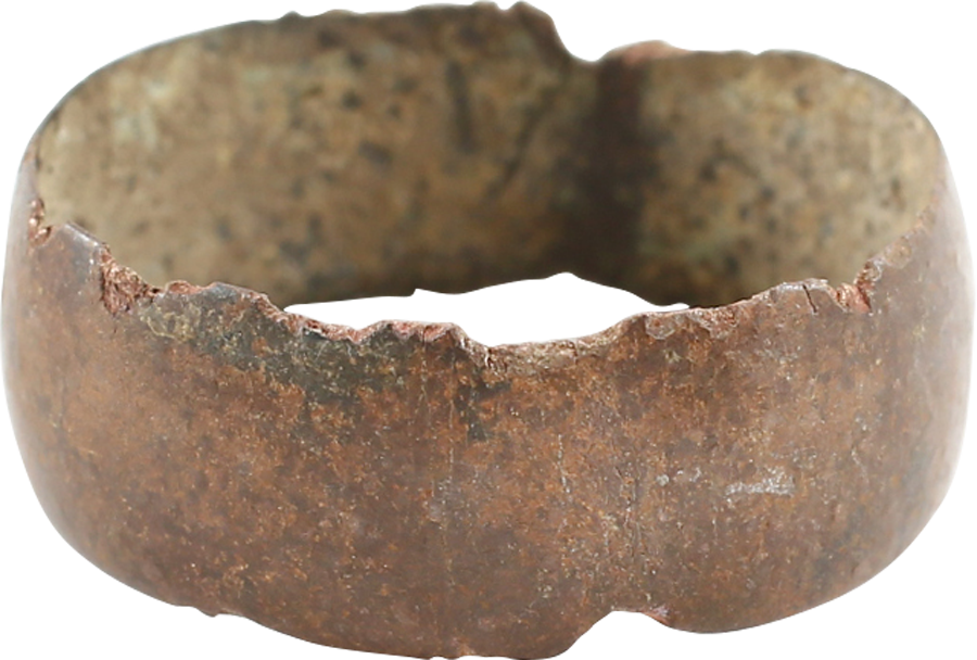 RARE COPPER VIKING WEDDING RING 900-1050 AD, SIZE 9 ¼ - Fagan Arms