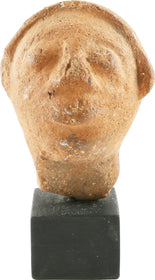 IVORY COAST TERRA COTTA FUNERARY HEAD