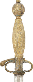 18TH CENTURY EUROPEAN SMALLSWORD ADAPTED FOR THEATRICAL USE