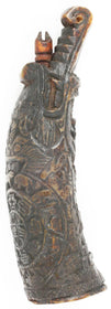 TIBETAN HORN POWDER HORN.