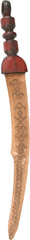 FINE LEATHER WORK ON NORTH AFRICAN CEREMONIAL SHORT SWORD - Fagan Arms