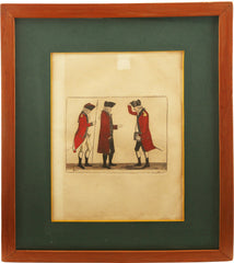 HAND COLORED 18TH CENTURY PRINTS - Fagan Arms
