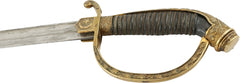 OTTOMAN TURKISH CAVALRY OFFICER’S SWORD C.1880 - Fagan Arms