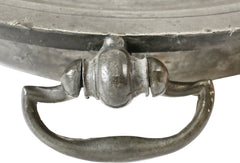 BEAUTIFULLY MARKED PEWTER WARMING DISH C.1740-75 - Fagan Arms