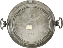 BEAUTIFULLY MARKED PEWTER WARMING DISH C.1740-75 - Fagan Arms