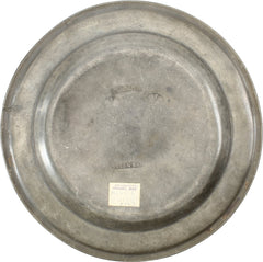 18TH CENTURY PEWTER PLATE - Fagan Arms