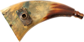 HORN POWDER FLASK FOR WHEELLOCK