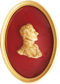 ANTIQUE SCULPTED WAX BUST PORTRAIT OF WELLINGTON