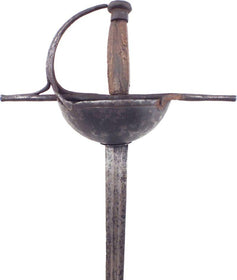 A CARIBBEAN CUP HILTED RAPIER C.1650-1700