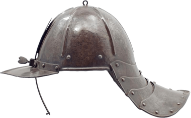 A EUROPEAN LOBSTERTAIL HELMET C.1630-50.