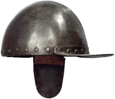 A ENGLISH SAPPER'S HELMET C.1625