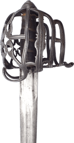 A FINE SCOTTISH BASKET HILT BROADSWORD