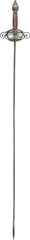 A FLAMBERGE OR DUELING RAPIER C.1620-45 ENGLISH OR DUTCH. - Fagan Arms