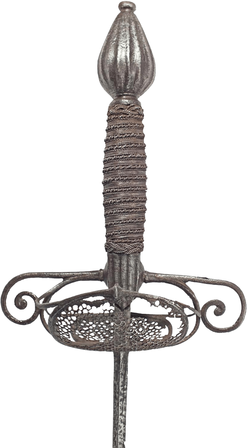 A FLAMBERGE OR DUELING RAPIER C.1620-45 ENGLISH OR DUTCH. - Fagan Arms