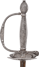 A FRENCH SILVER HILTED SMALLSWORD C.1785, PROBABLY PARIS