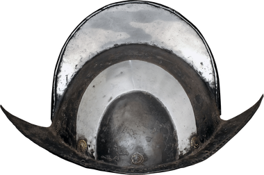 A GERMAN BLACK & WHITE MORION C.1570-80