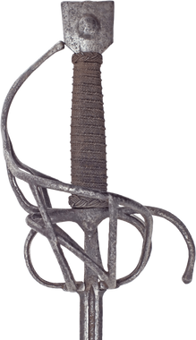 A RARE SCHIAVONA RAPIER C.1600