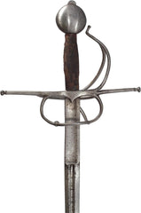 A RARE SPANISH OR ITALIAN WHEEL POMMEL RAPIER C.1530 - Fagan Arms
