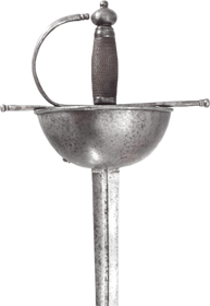 A SPANISH CUP HILT RAPIER C.1670