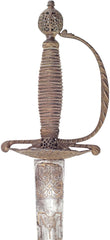 A VERY FINE ENGLISH IRON HILTED SMALLSWORD C.1745-60 - Fagan Arms