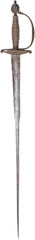 A VERY FINE ENGLISH IRON HILTED SMALLSWORD C.1745-60 - Fagan Arms