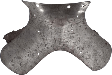 AN EXTREMELY RARE ABDOMINAL PLATE FROM A STECHZEUG ARMOR, SOUTH GERMAN C.1490-1500