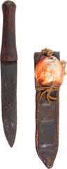 BAULE, IVORY COAST, SHEATH KNIFE - Fagan Arms