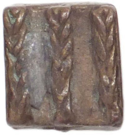 BRONZE GEOMETRIC GOLD WEIGHT C.1880