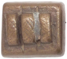 BRONZE GEOMETRIC GOLD WEIGHT C.1890