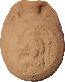 BYZANTINE RED TERRACOTTA PILGRIM'S FLASK