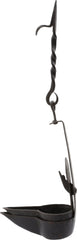 COLONIAL AMERICAN DOUBLE BETTY LAMP C.1700-50 - Fagan Arms