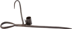 COLONIAL AMERICAN WROUGHT IRON CANDLE HOLDER