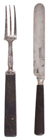 CONFEDERATE MESS KNIFE AND FORK