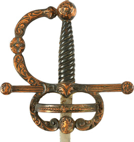 DECORATIVE SWEPT HILT RAPIER