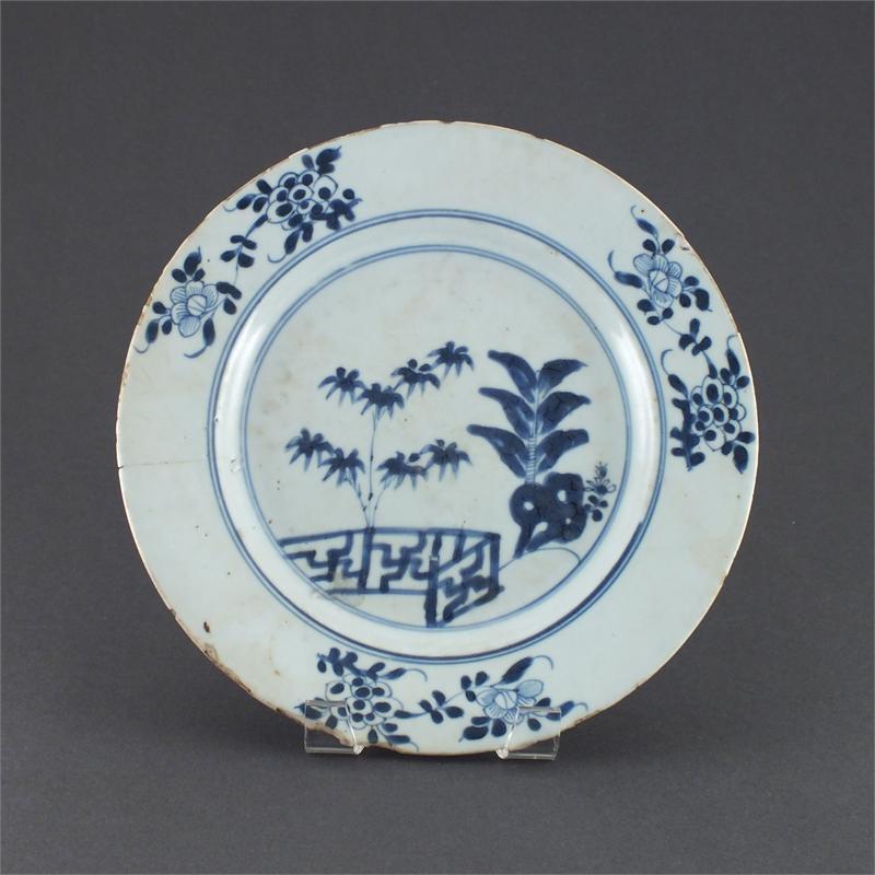 Early Evolutionary Lowestoft Dinner Plate C.1765 - Product