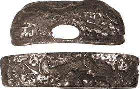 JAPANESE EDO PERIOD SILVER FUCHI-KASHIRA