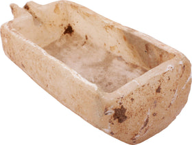 EGYPTIAN ALABASTER EMBALMER'S DISH C.3000 BC